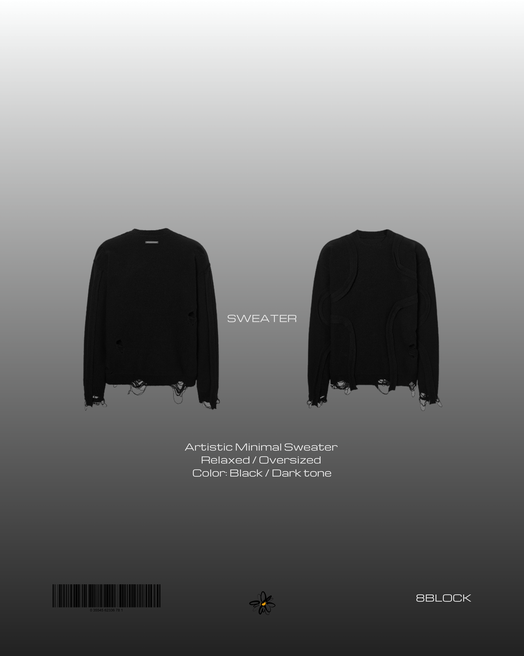 Artistic Distressed Sweater