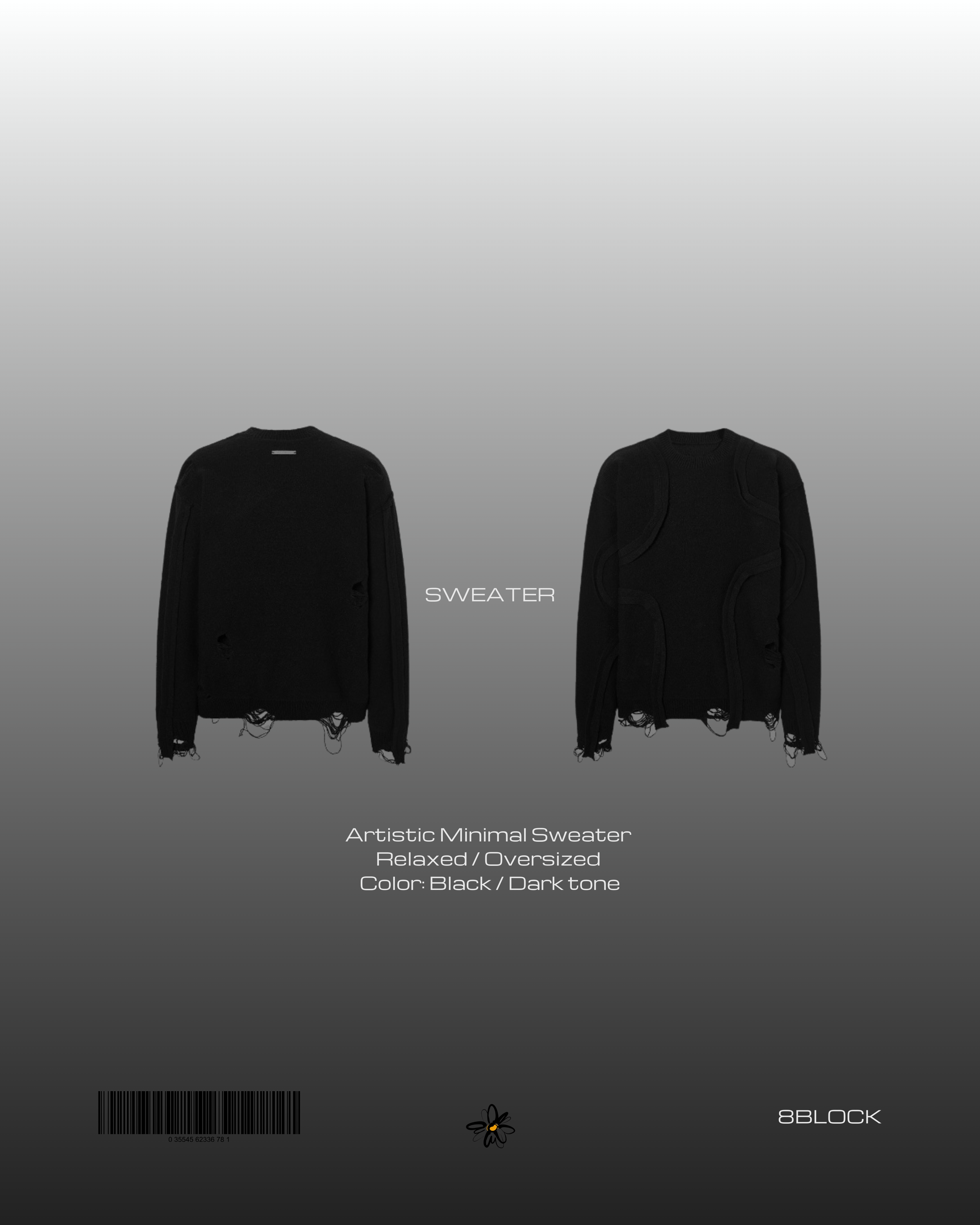 Artistic Distressed Sweater