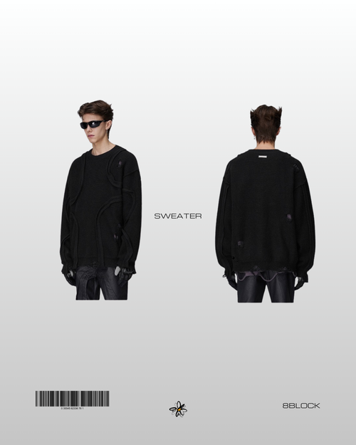 Artistic Distressed Sweater